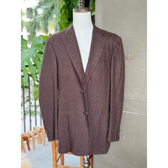 Canali Made in Italy Men’s 38L Kei Brown Cashmere-Wool Sport Coat Blazer Jacket - Picture 1 of 12